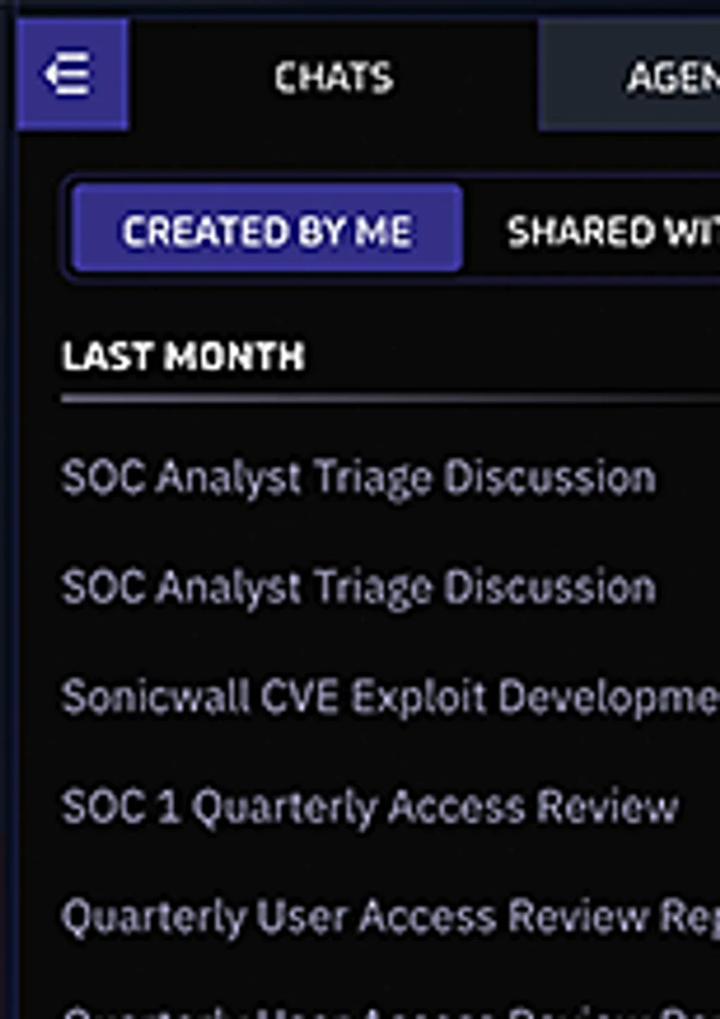 Execution History
